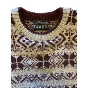 VTG Tundra Wool Blend Sweater Men's‎ L Knit Pullover 90s Made in Canada